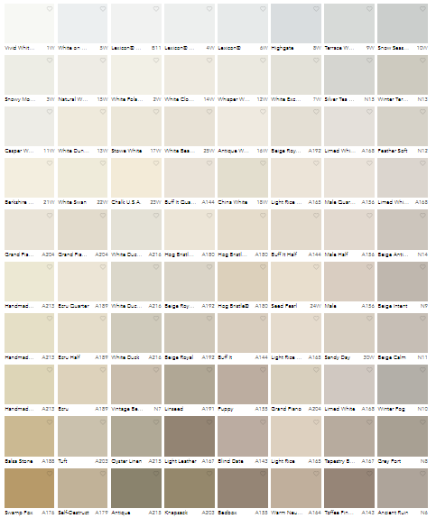 Dulux White Color Chart