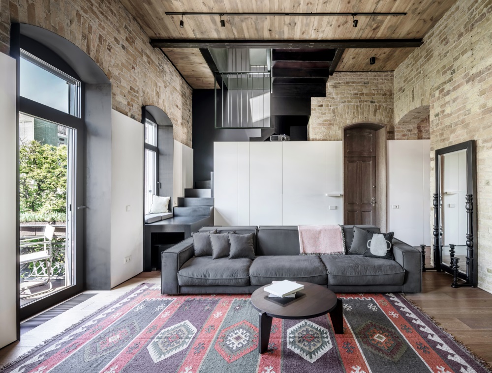 A Rustic Modern Loft With Easy Care Interiors