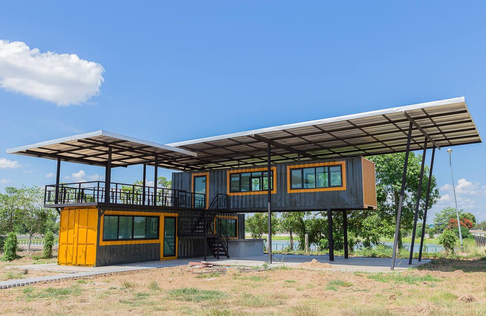 metal buildings in shipping container house