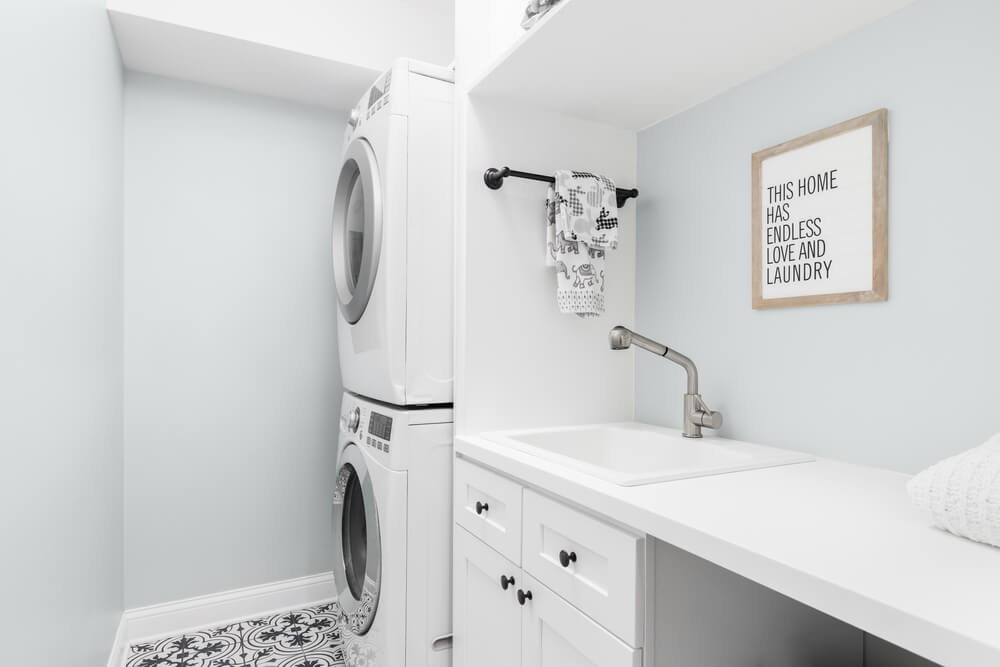 sink placement in laundry room