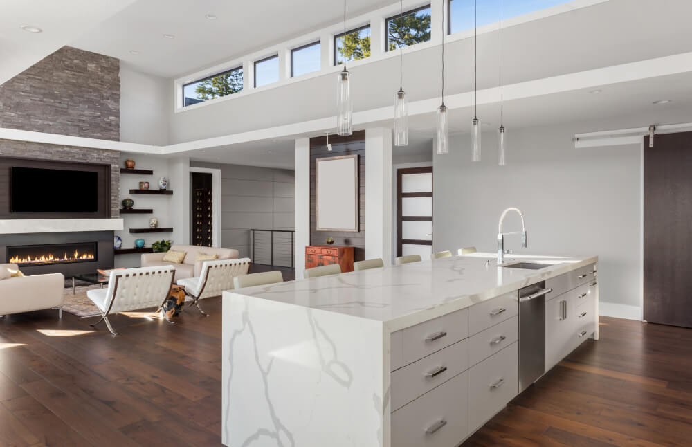 modern home design open concept floorplan