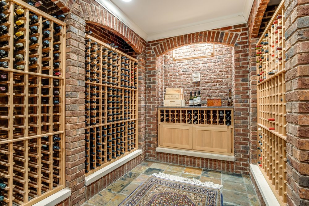 brick wine room