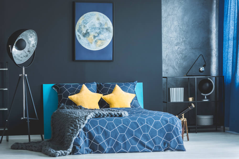 bedroom renovation guide: blue and yellow
