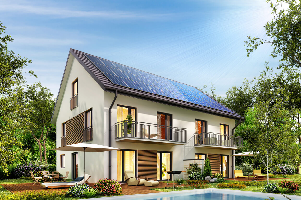 energy efficient home facade