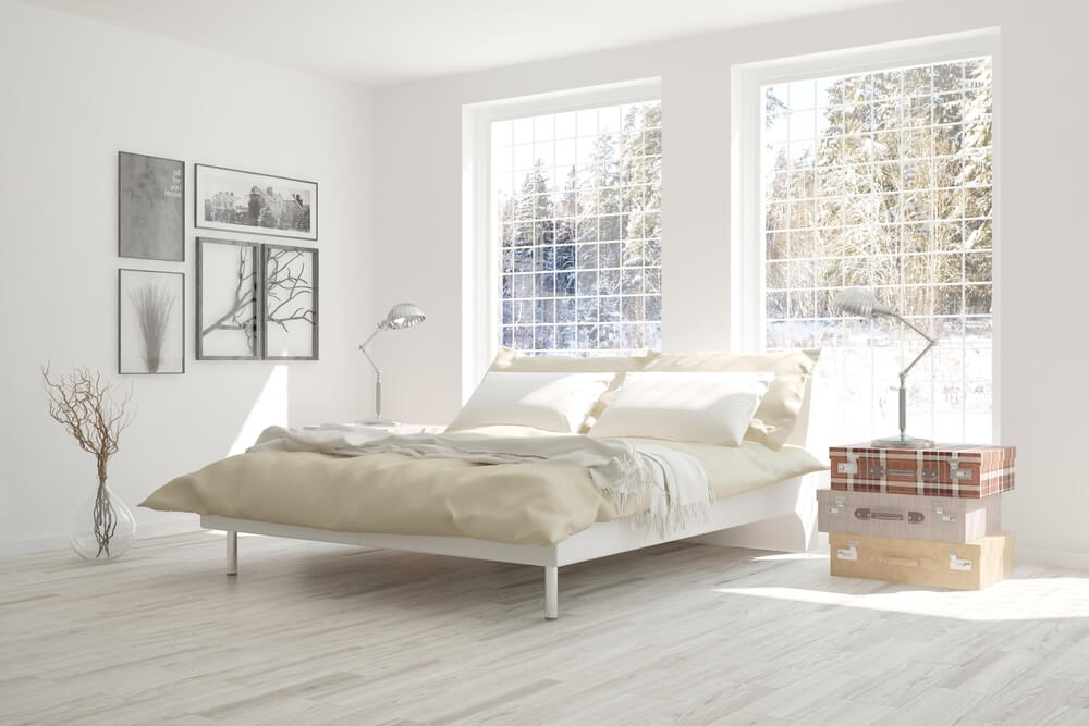 flooring trends 2022: white oak in bedroom