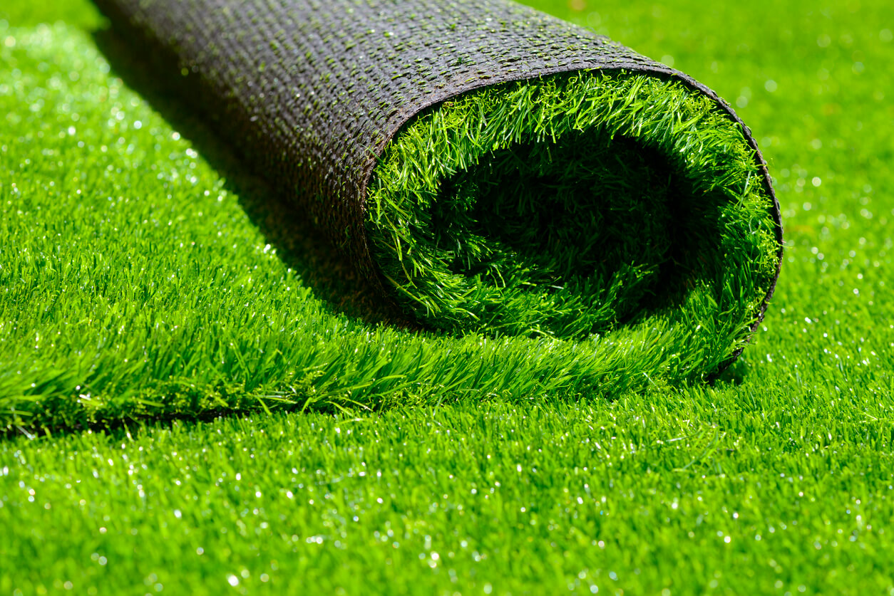 rolling faux grass