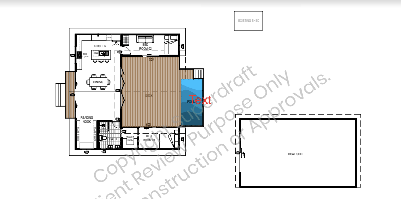 modern Australian house design: U-shaped floor plan