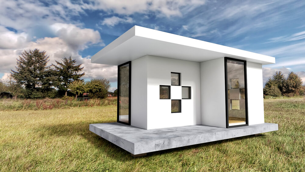 modern Australian house designs: tiny white house